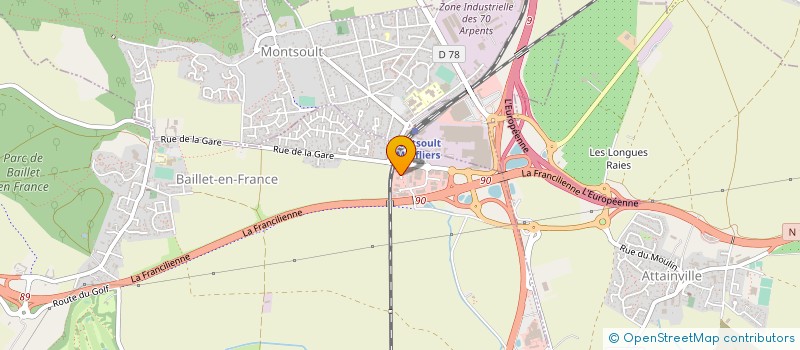 localisation de l'entreprise DECOROMES à BAILLET-EN-FRANCE