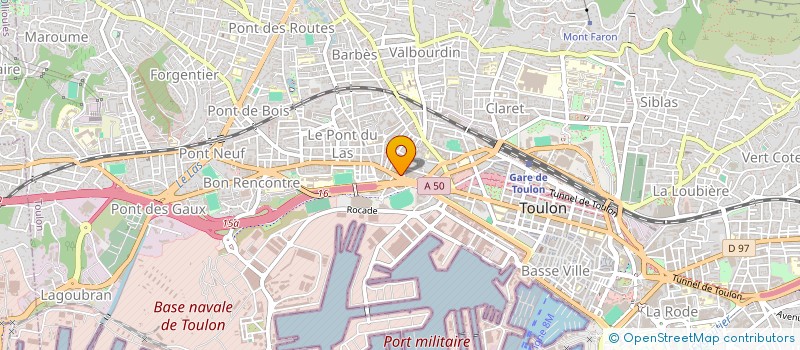 localisation de l'entreprise DECORS  TOULON