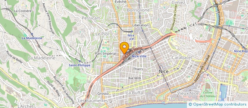 localisation de l'entreprise DECORS BATIMENTS à NICE