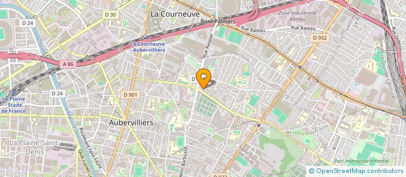 localisation de l'entreprise DECORS D'EUROPE  AUBERVILLIERS