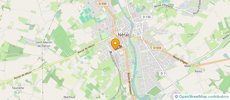 localisation de l'entreprise DECORS DE PIERRES 47  NERAC