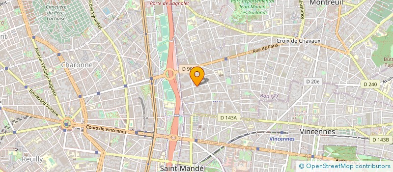localisation de l'entreprise DECORS ET BOISERIES DE PARIS à MONTREUIL