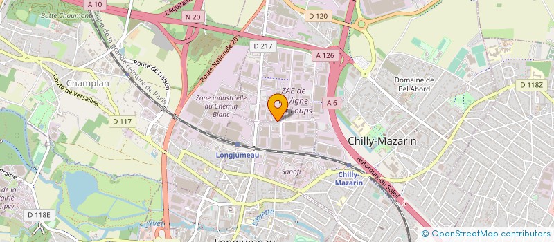localisation de l'entreprise DECORS ET COMPAGNIE à CHILLY-MAZARIN