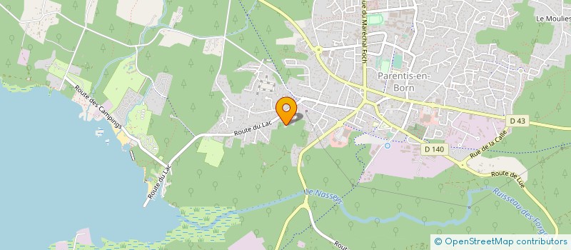 localisation de l'entreprise DECORS ET TENDANCE  PARENTIS-EN-BORN