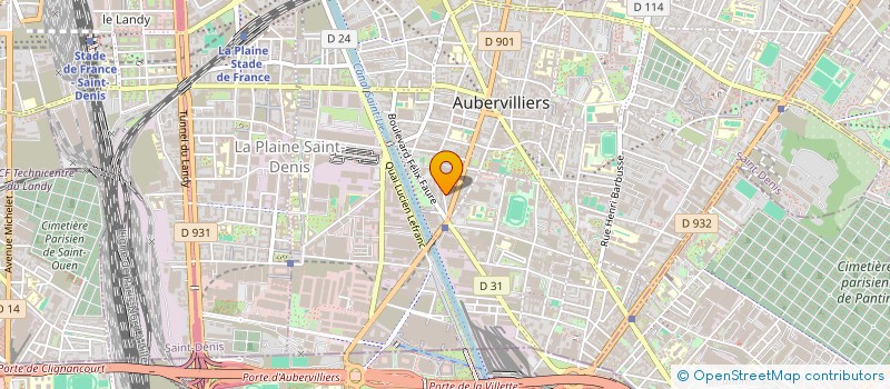 localisation de l'entreprise DECORS PARISIENS  AUBERVILLIERS