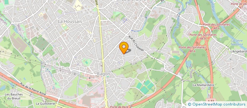 localisation de l'entreprise DECORSOL BRETAGNE  REZE