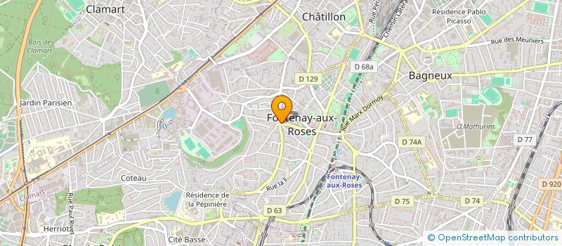 localisation de l'entreprise DECORUM à FONTENAY-AUX-ROSES
