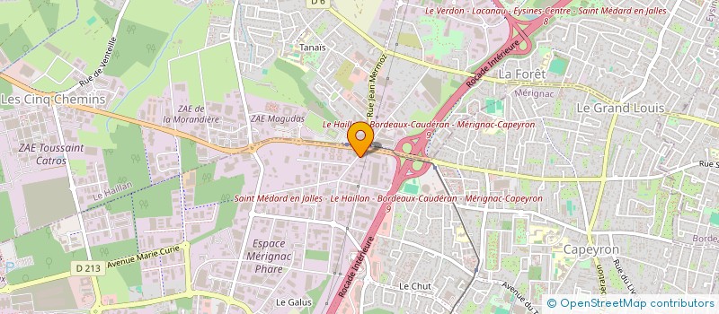 localisation de l'entreprise DECORUM & CO  MERIGNAC