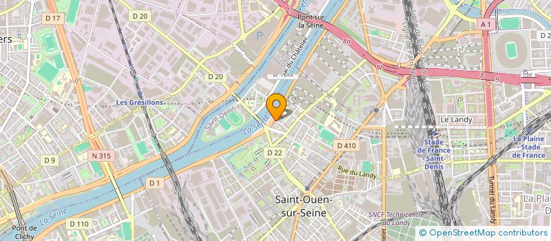 localisation de l'entreprise DECORUS BTP  SAINT-OUEN-SUR-SEINE