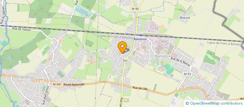 localisation de l'entreprise DECOSMART  BAISIEUX