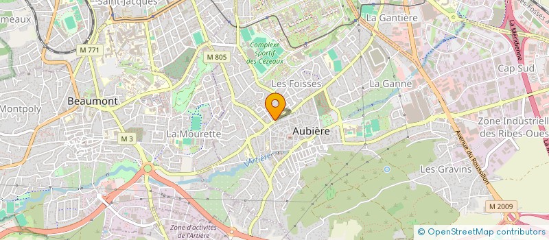 localisation de l'entreprise DECOSOL à AUBIERE