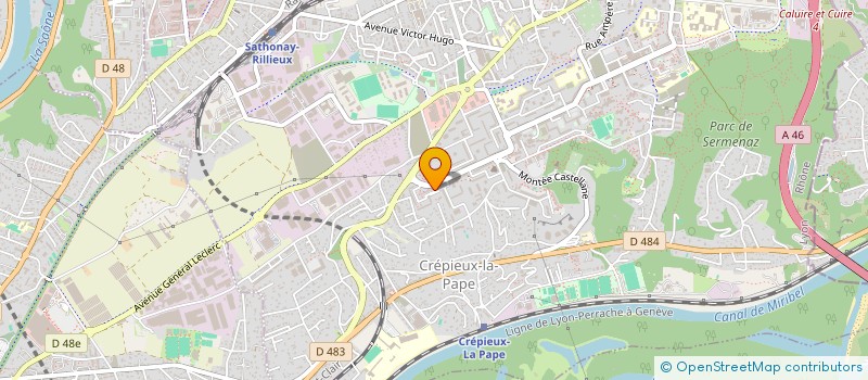 localisation de l'entreprise DECOSOL CARRELAGE  RILLIEUX-LA-PAPE