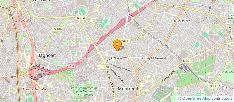 localisation de l'entreprise DECOSOLS à MONTREUIL