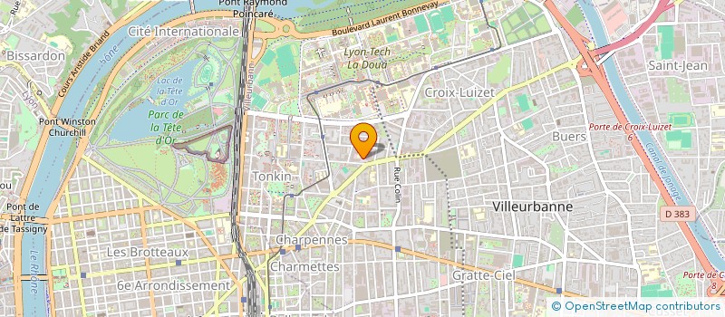 localisation de l'entreprise DECOSPACE à VILLEURBANNE