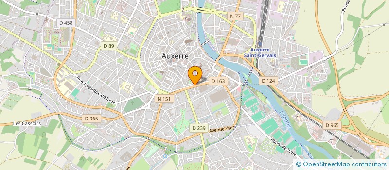 localisation de l'entreprise DECOSPACE à AUXERRE