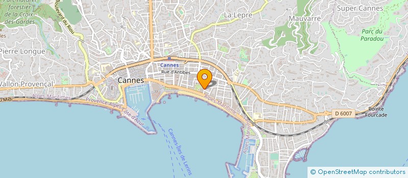 localisation de l'entreprise DECOSTAR à CANNES