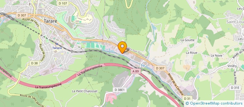localisation de l'entreprise DECOSTARS à TARARE
