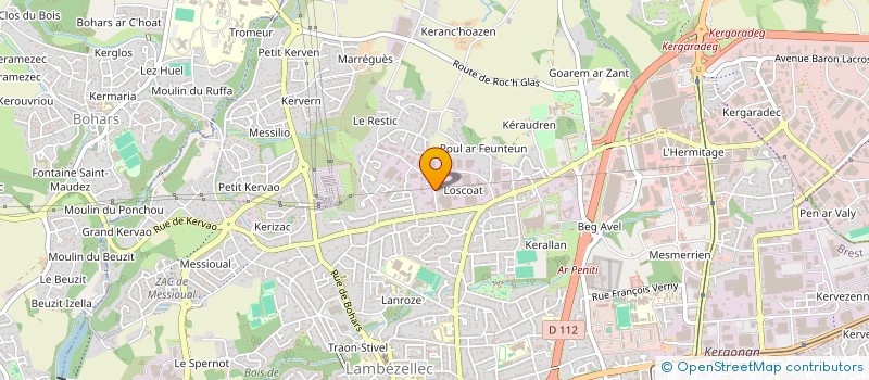localisation de l'entreprise DECOSTRAT à BREST