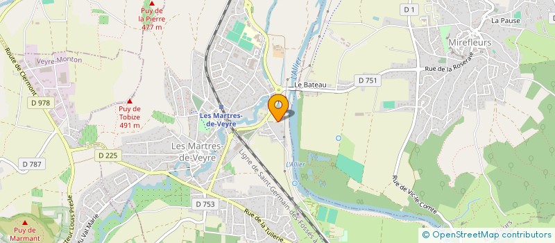 localisation de l'entreprise DECOSTYLE à LES MARTRES-DE-VEYRE