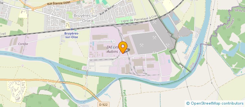 localisation de l'entreprise DECOSTYLE  BRUYERES-SUR-OISE