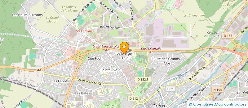 localisation de l'entreprise DECOSTYLE28 à DREUX