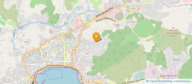 localisation de l'entreprise DECOTEC  AJACCIO