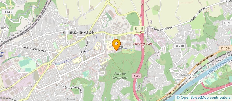 localisation de l'entreprise DECOTECH à RILLIEUX-LA-PAPE