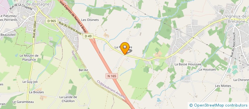 localisation de l'entreprise DECOTECH 44  VIGNEUX-DE-BRETAGNE