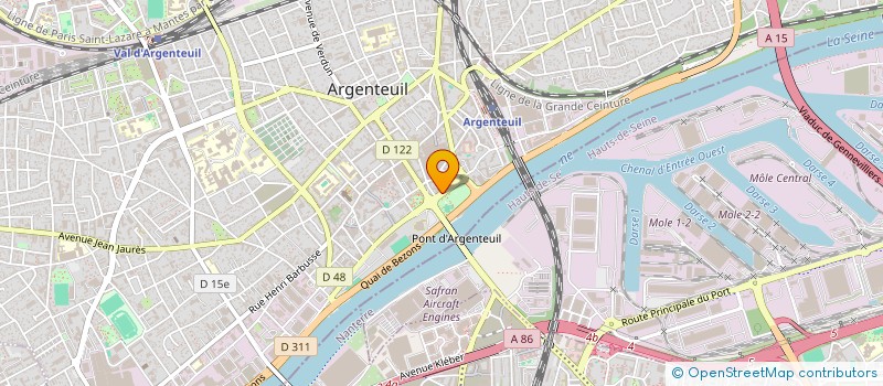 localisation de l'entreprise DECOTECH  ARGENTEUIL