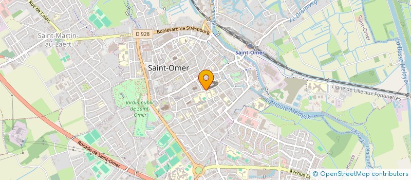 localisation de l'entreprise DECOTER  SAINT-OMER