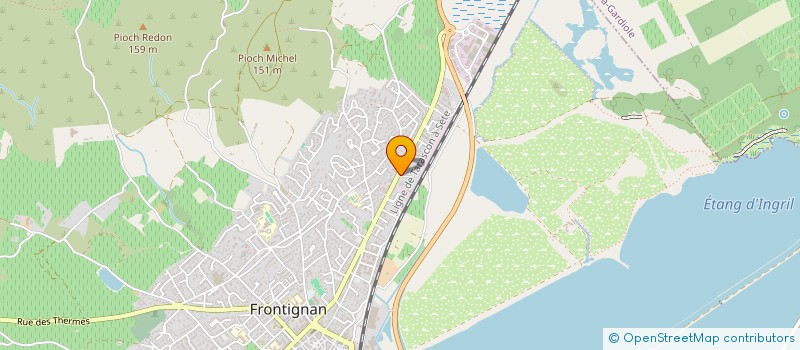 localisation de l'entreprise DECOTILE à FRONTIGNAN