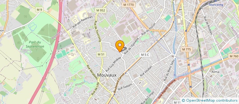 localisation de l'entreprise DECOTRA SERVICES à MOUVAUX