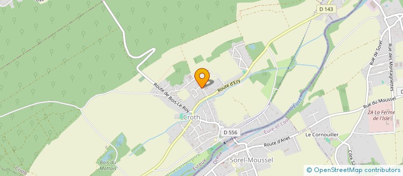 localisation de l'entreprise DECOUP EMBOUTI ETUDE REALI TOLERIE INDUS à CROTH