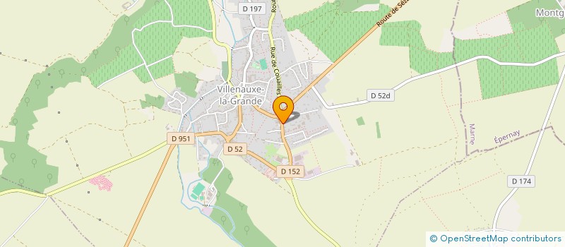localisation de l'entreprise DECOUPAGE SUR OUTILLAGE DE PRECISION à VILLENAUXE-LA-GRANDE