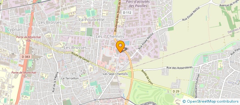 localisation de l'entreprise DECOUPE DECONSTRUCTION BETON-DDBR à DECINES-CHARPIEU
