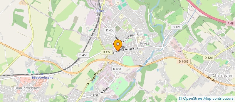 localisation de l'entreprise DECOUPE DIAMANT ISEROIS  RIVES