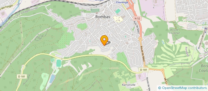 localisation de l'entreprise DECOUPE ET DEMOLITION INDUSTRIELLE LORRAINE SARL  ROMBAS