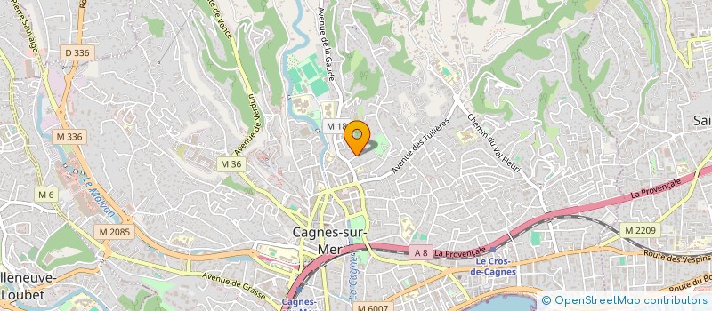 localisation de l'entreprise DECOURT-CONCHETTES à CAGNES-SUR-MER