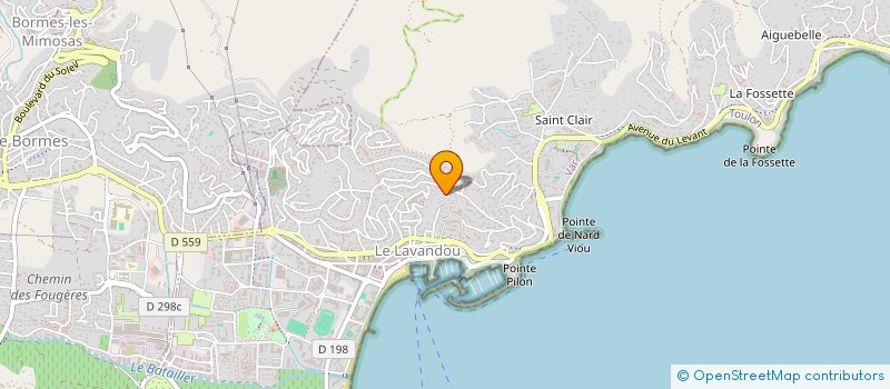 localisation de l'entreprise DECOURTY C.A.D. à LE LAVANDOU