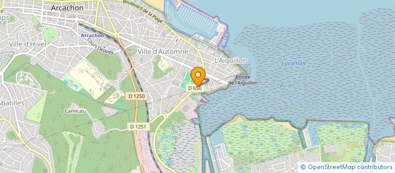 localisation de l'entreprise DECOUT PARE-BRISE à ARCACHON