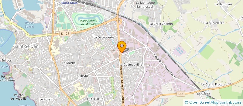 localisation de l'entreprise DECOUVERTE COIFFURES  SAINT-MALO