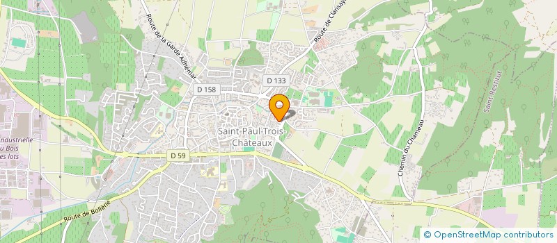 localisation de l'entreprise DECOUVERTE DE LA CREATION ARTISTIQUE ET PARTAGE DE SAVOIR à SAINT-PAUL-TROIS-CHATEAUX