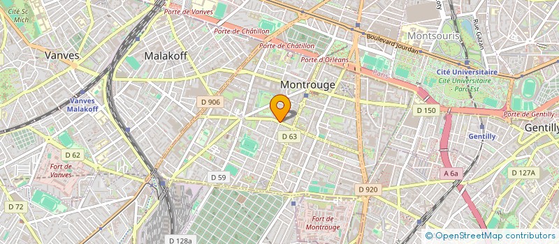 localisation de l'entreprise DECOUVERTE ET COMMUNICATION à MONTROUGE