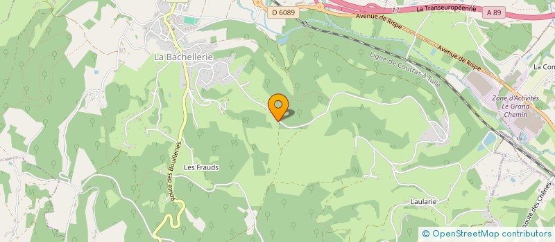 localisation de l'entreprise DECOUVERTE ET PARTAGE  LA BACHELLERIE