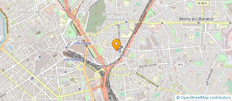 localisation de l'entreprise DECOUVERTE EUROPE AUDIO VISUEL  LILLE