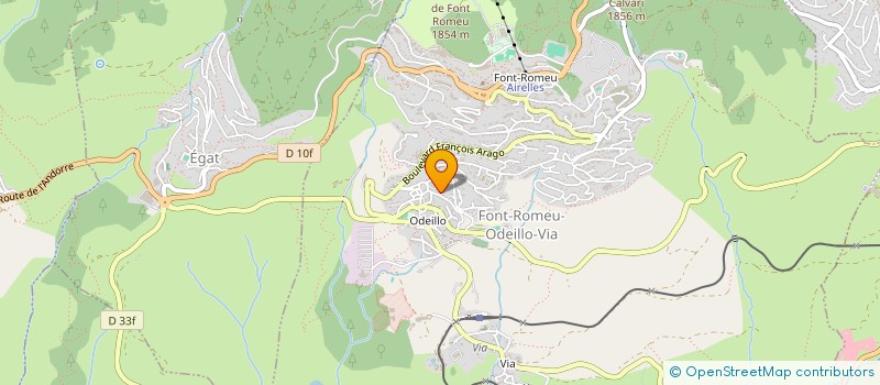 localisation de l'entreprise DECOUVERTE PYRENEENNE  FONT-ROMEU-ODEILLO-VIA