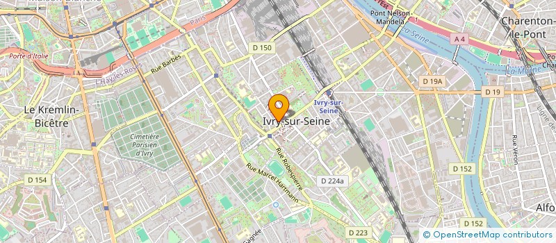 localisation de l'entreprise DECOUVERTE REUNION GARE DU NORD  IVRY-SUR-SEINE