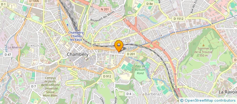 localisation de l'entreprise DECOUVERTE SAVOIE SAVEURS à CHAMBERY