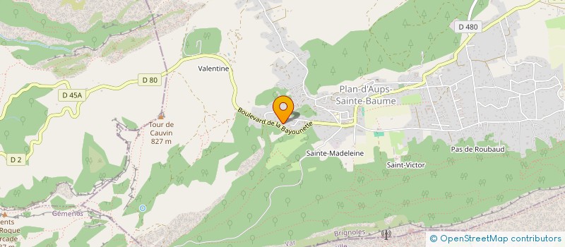 localisation de l'entreprise DECOUVERTE STE BAUME ECOMUSEE TERRITOIRE  PLAN D'AUPS SAINTE BAUME