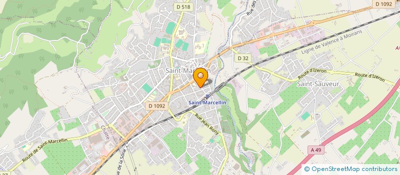 localisation de l'entreprise DECOUVERTE VACANCES LOISIRS  SAINT-MARCELLIN